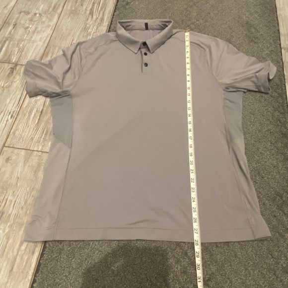 Lululemon Men's Evolution Short-Sleeve Polo Shirt, Grey 16437 - Picture 8 of 12